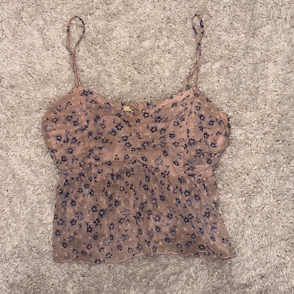 Light pink patterned tank top